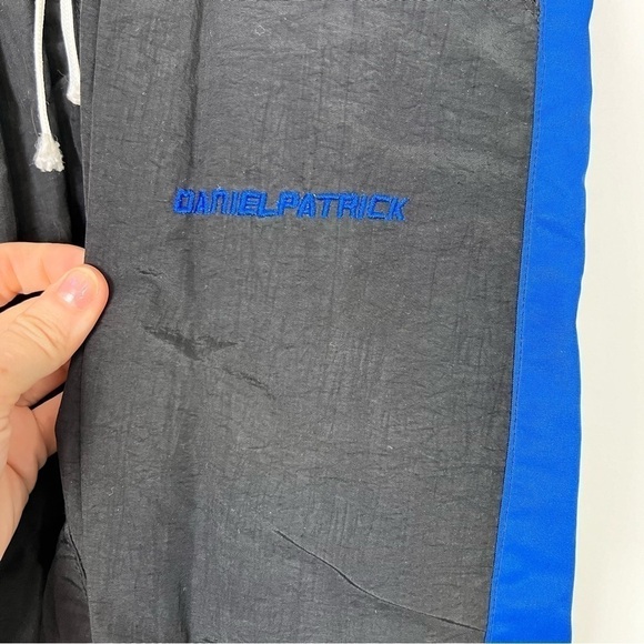 Daniel Patrick Parachute Pants womens XS Black Blue Track Pants Activewear - Picture 8 of 11
